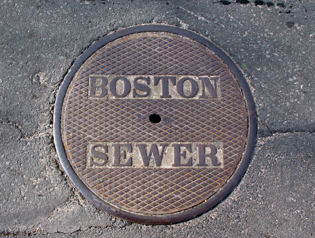 Boston Sewer Manhole COver